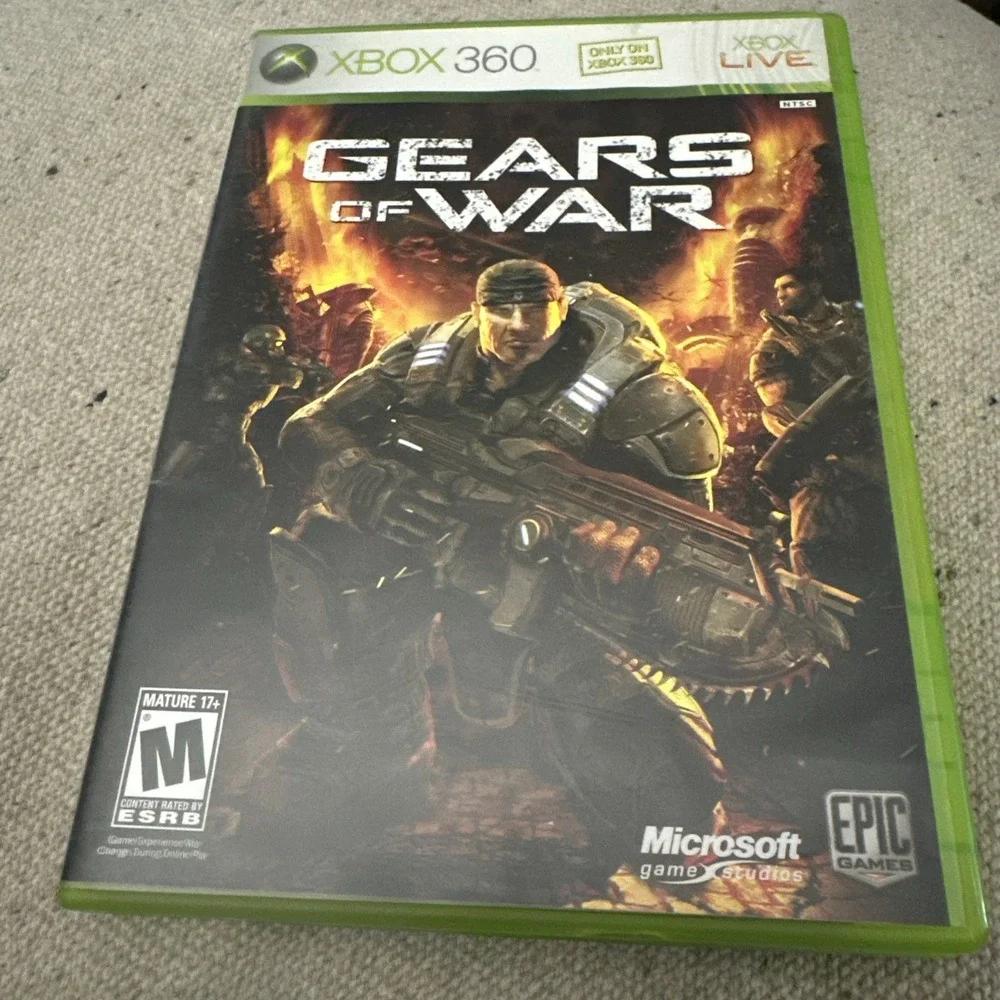 Gears of War (Microsoft Xbox 360, 2006) +Manual Xbox Live